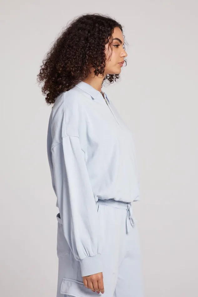 Womens Chaser Brand Tops Marsela Skyway Blue Pullover