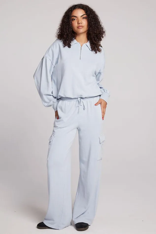 Womens Chaser Brand Tops Marsela Skyway Blue Pullover