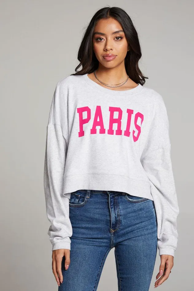 Womens Chaser Brand Tops Paris Pullover