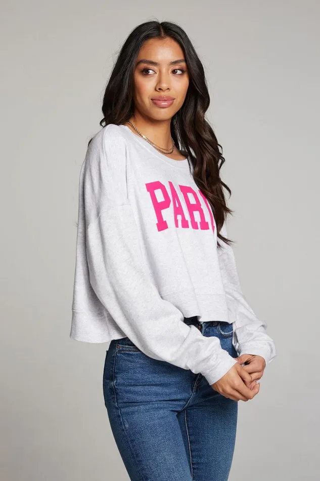 Womens Chaser Brand Tops Paris Pullover