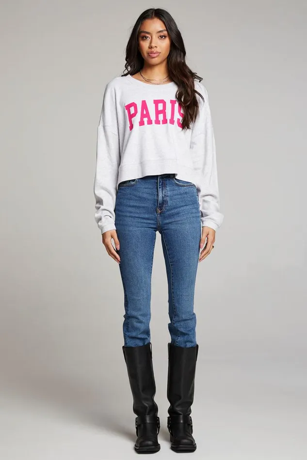 Womens Chaser Brand Tops Paris Pullover