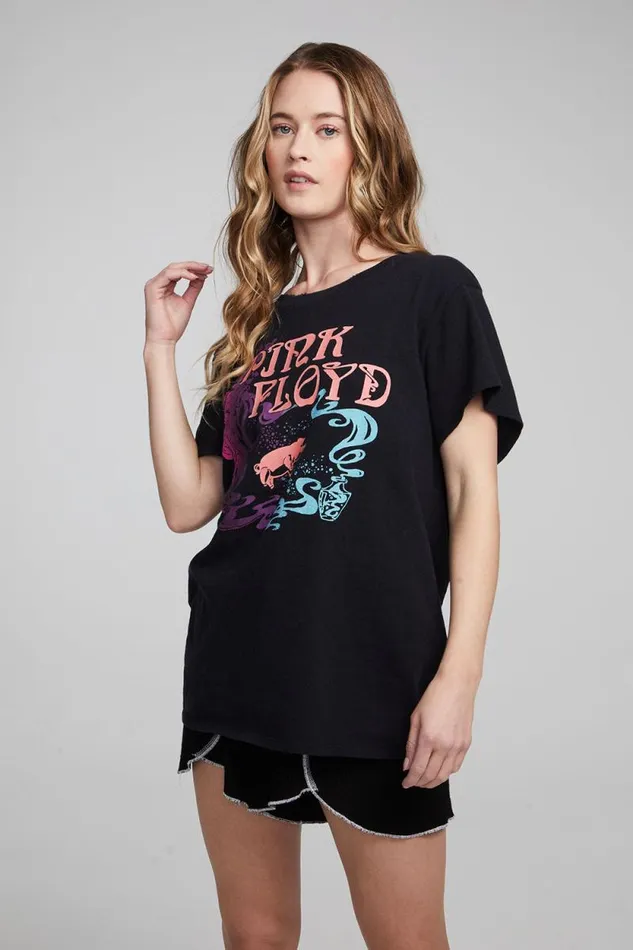 Womens Chaser Brand Tops Pink Floyd Nouveau Tee