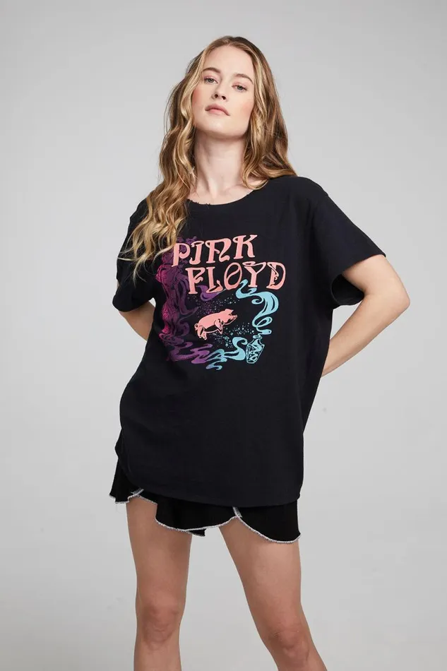 Womens Chaser Brand Tops Pink Floyd Nouveau Tee