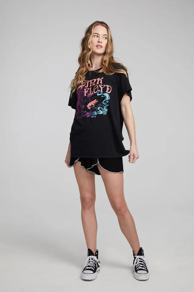 Womens Chaser Brand Tops Pink Floyd Nouveau Tee