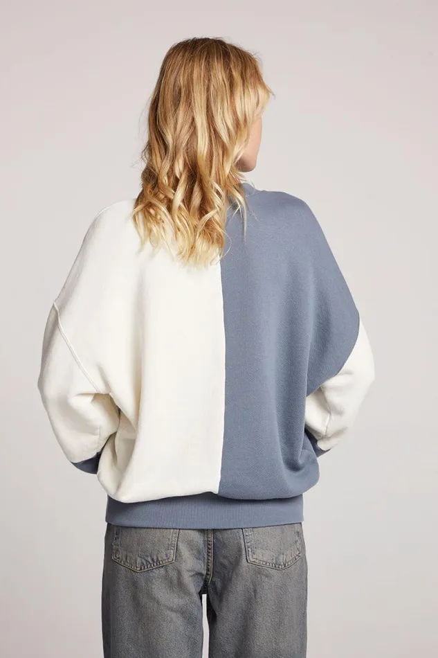 Womens Chaser Brand Tops Plaid Paris Colorblock