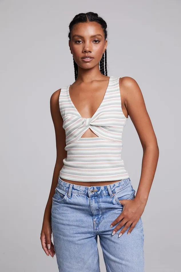 Womens Chaser Brand Tops Tramonti Como Stripe Tank Top