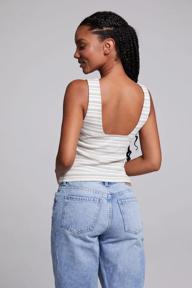 Womens Chaser Brand Tops Tramonti Como Stripe Tank Top