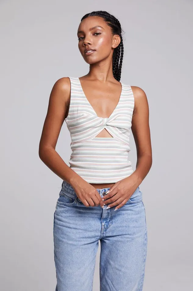 Womens Chaser Brand Tops Tramonti Como Stripe Tank Top