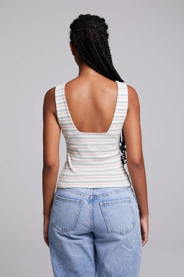 Womens Chaser Brand Tops Tramonti Como Stripe Tank Top