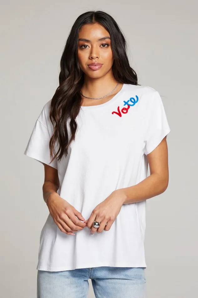 Womens Chaser Brand Tops Vote Tee