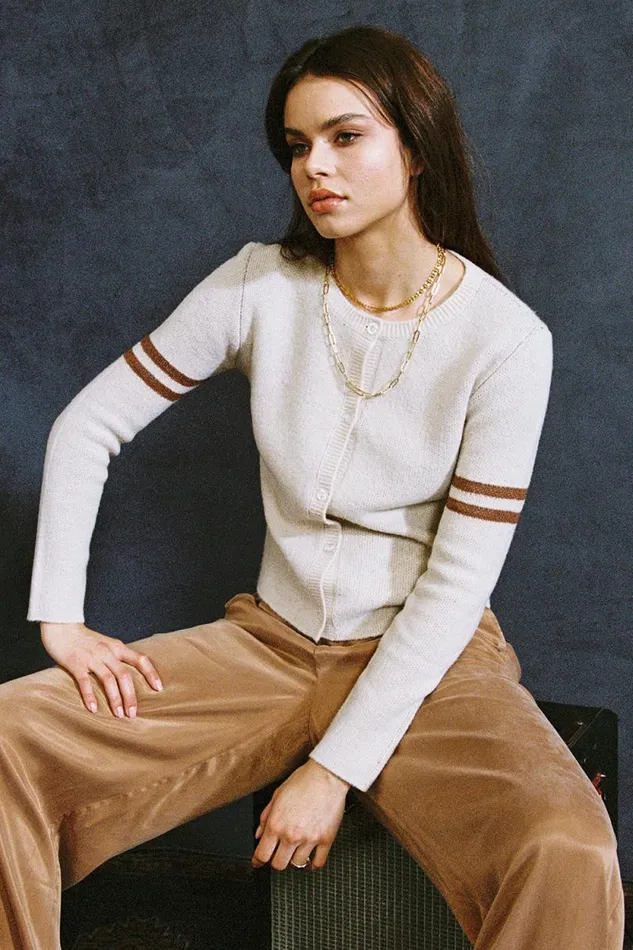 Womens Chaser Brand Tops Yin Yang Heart Cardigan