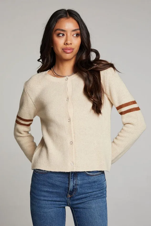 Womens Chaser Brand Tops Yin Yang Heart Cardigan