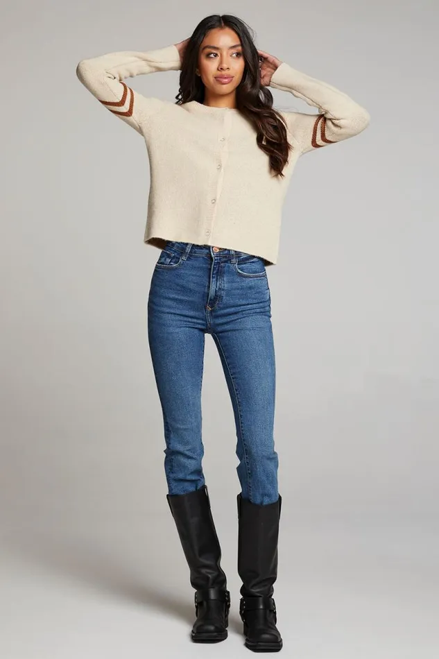 Womens Chaser Brand Tops Yin Yang Heart Cardigan