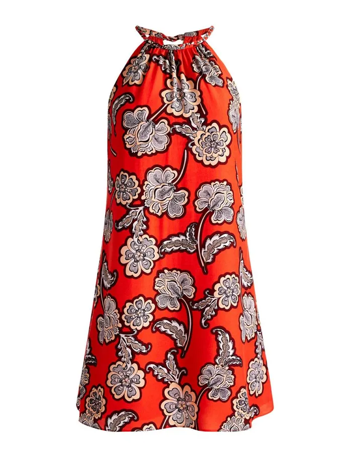 Womens Dresses Alice Olivia Quinn Braided Halterneck Mini Dress Landmark