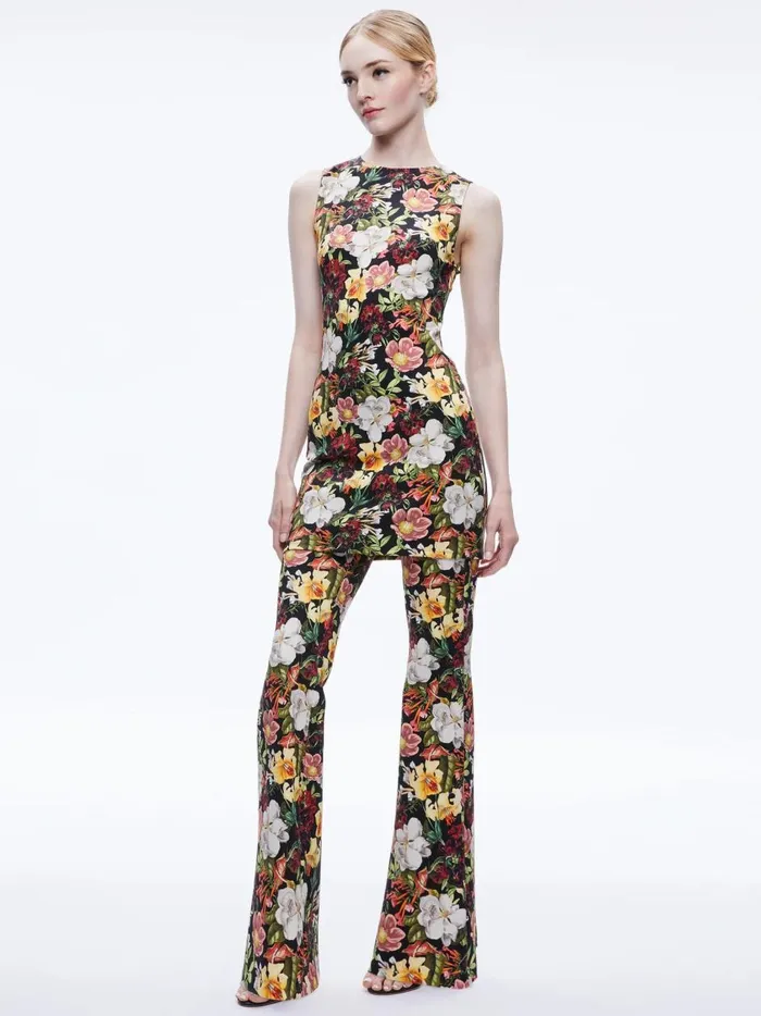 Womens Dresses Alice Olivia Wynell Mini Dress Juniper Floral Black