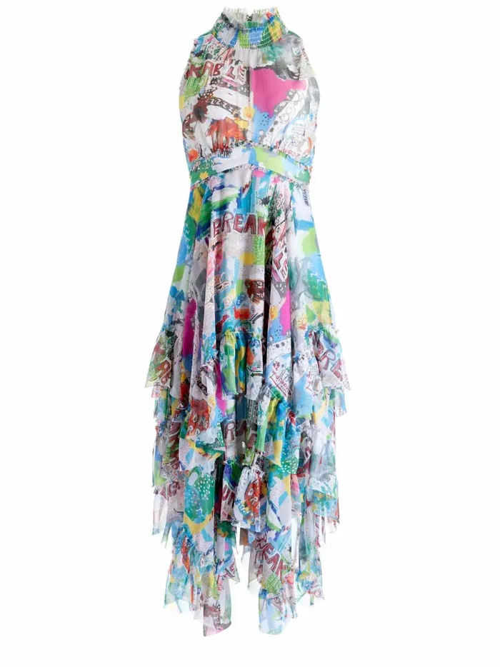 Womens Dresses Alice Olivia X Basquiat Evelyn Maxi Dress Unbreakable