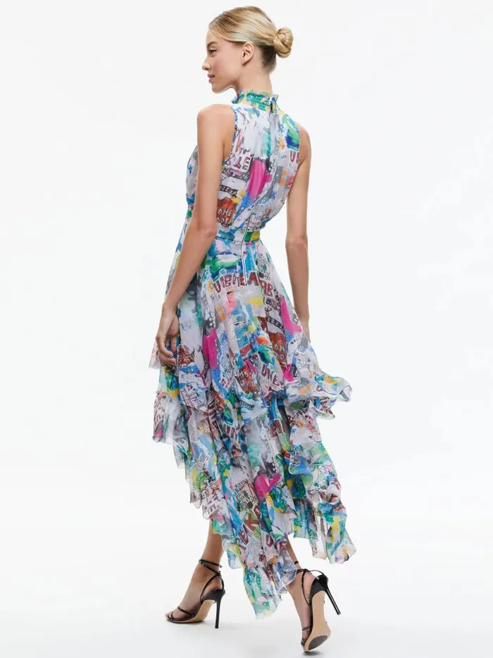 Womens Dresses Alice Olivia X Basquiat Evelyn Maxi Dress Unbreakable
