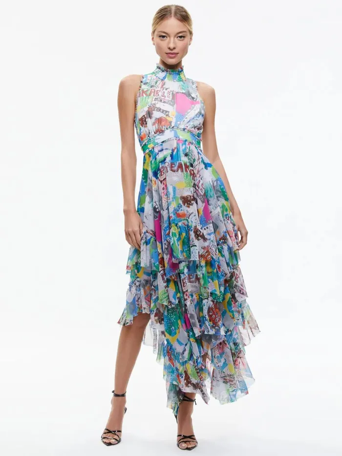 Womens Dresses Alice Olivia X Basquiat Evelyn Maxi Dress Unbreakable