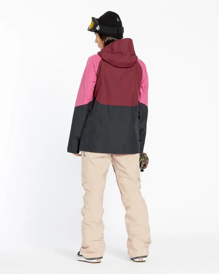 Womens Elm Stretch Gore Bib Overalls 8211 Sand Womens Volcom Pants