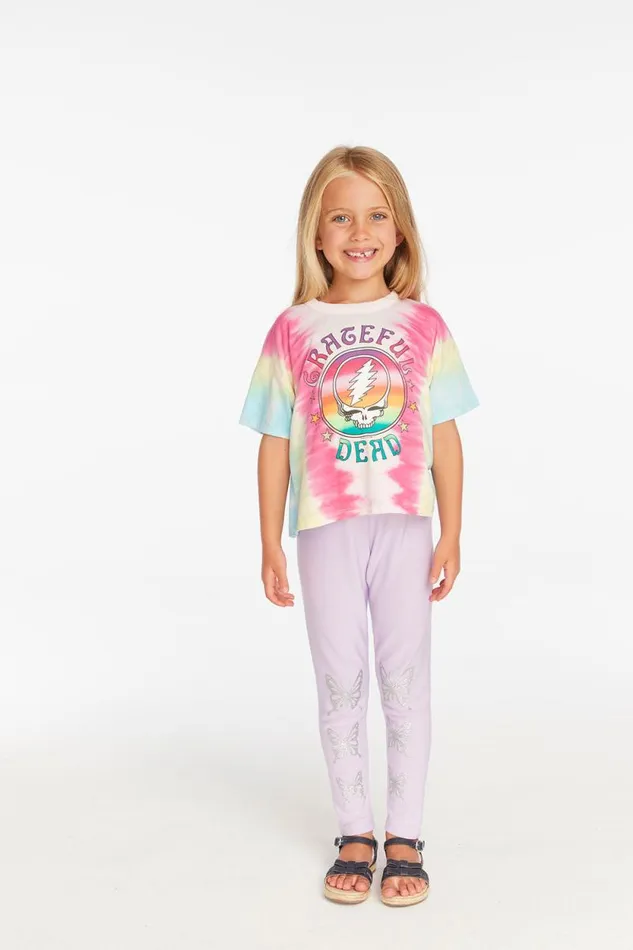 WomensKids Chaser Brand Music Grateful Dead Tie Dye Steal Your Face Tee