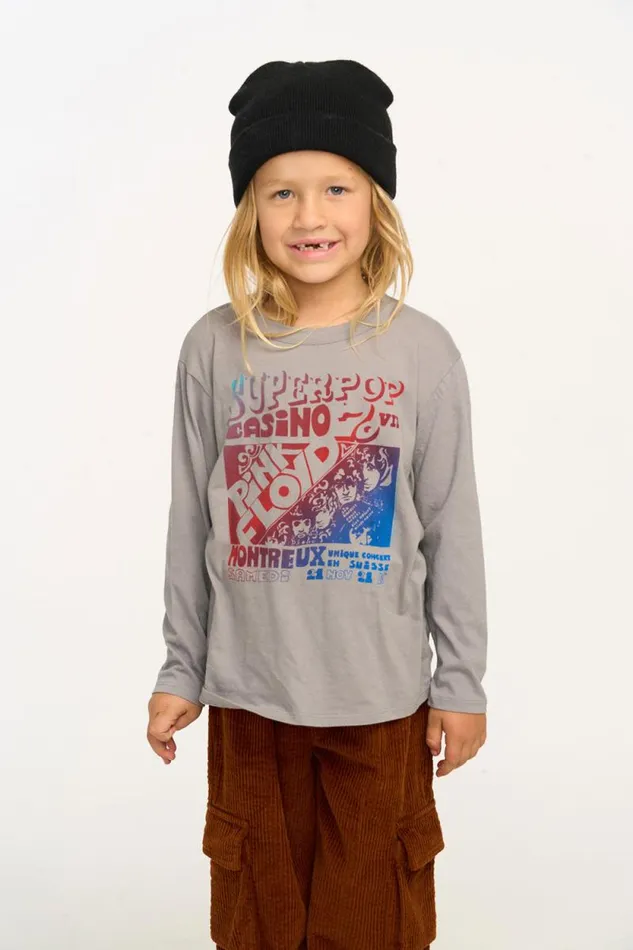 WomensKids Chaser Brand Music Pink Floyd Montreux Long Sleeve Tee