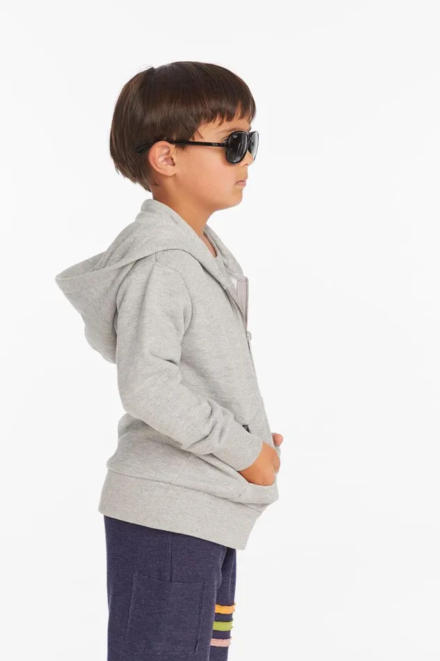 WomensKids Chaser Brand Music Rolling Stones Script Logo Boys Zipup Hoodie