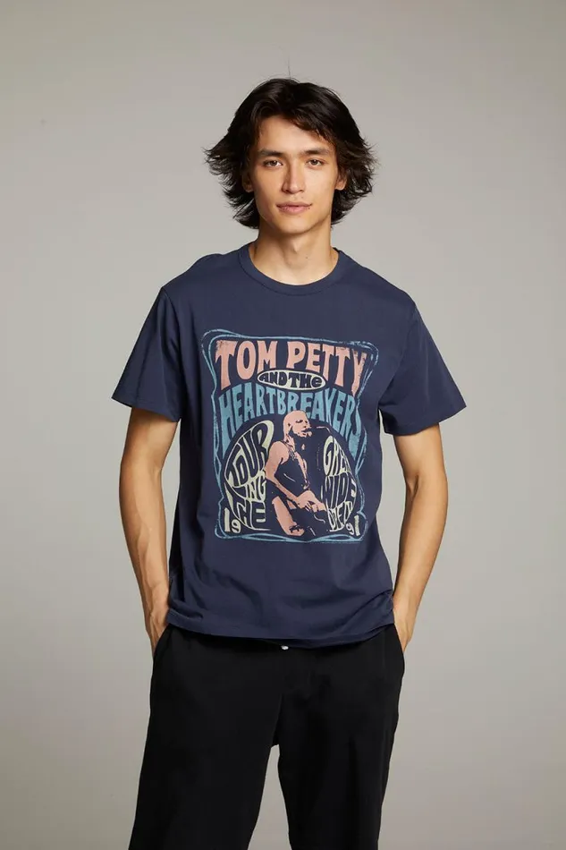 WomensMens Chaser Brand Music Tom Petty Great Wide Open Crew Neck Tee