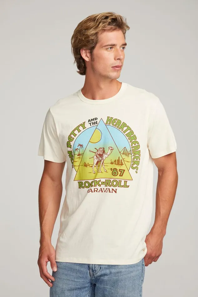 WomensMens Chaser Brand Music Tom Petty Rock039n039Roll Caravan Mens Tee