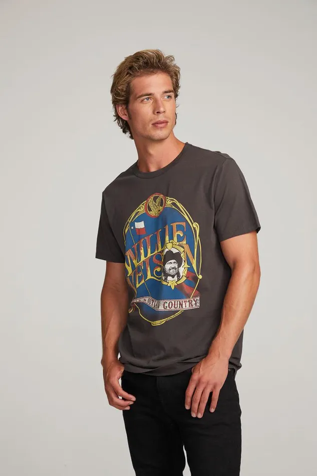 WomensMens Chaser Brand Music Willie Nelson Outlaw Country Mens Tee