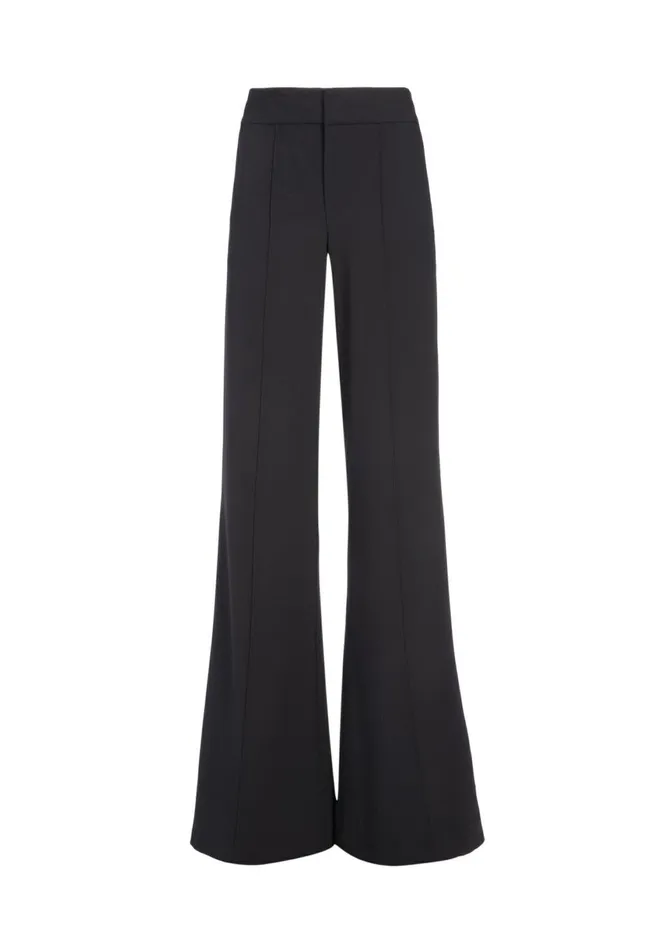 Womens Pants Alice Olivia Dylan High Waisted Wide Leg Pant Black