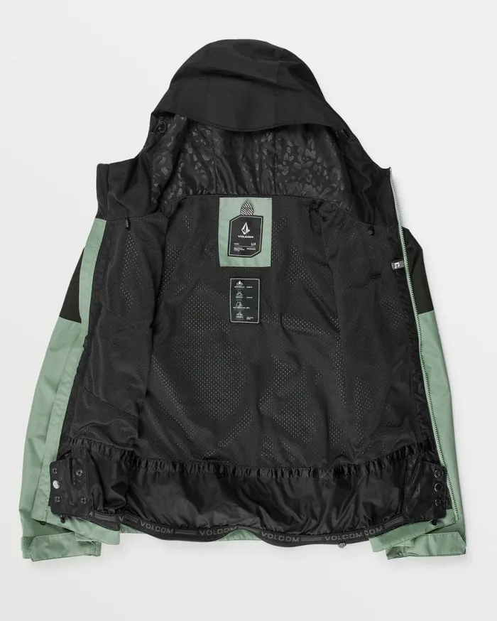 Womens Revna 20K Shell Jacket 8211 Lichen Green Womens Volcom Jackets