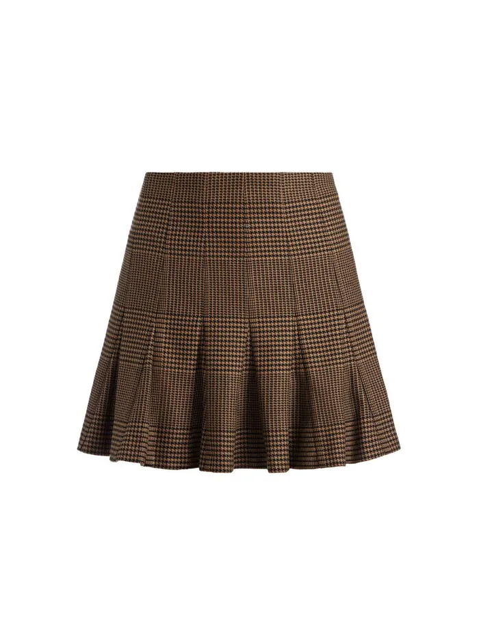 Womens Skirts Alice Olivia Zona High Waisted Mini Skirt Camelblack