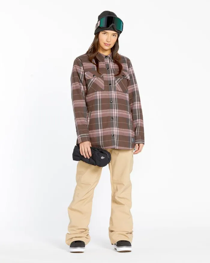 Womens Swift Bib Overalls 8211 Sand Womens Volcom Pants