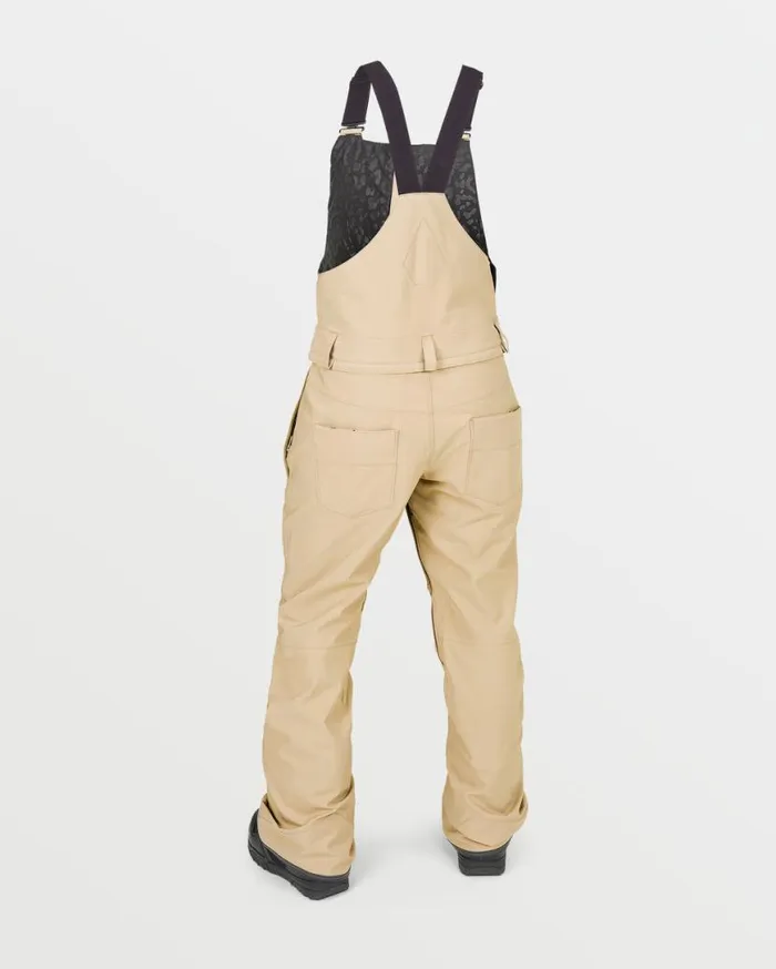 Womens Swift Bib Overalls 8211 Sand Womens Volcom Pants