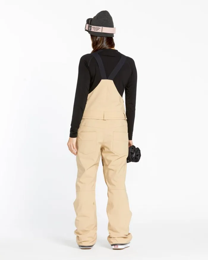 Womens Swift Bib Overalls 8211 Sand Womens Volcom Pants