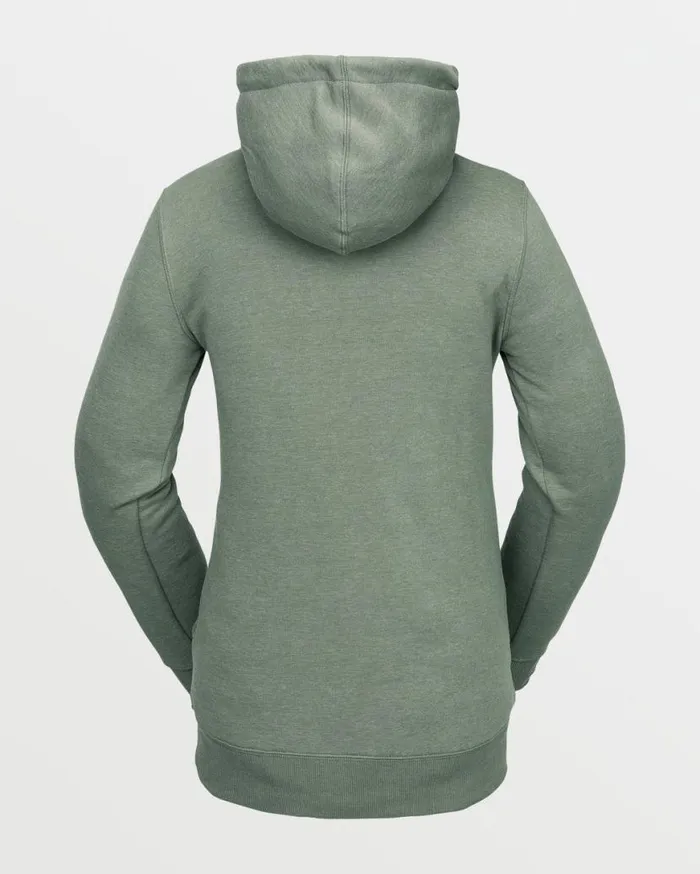 Womens Tower Pullover Fleece 8211 Lichen Green Womens Volcom Layering