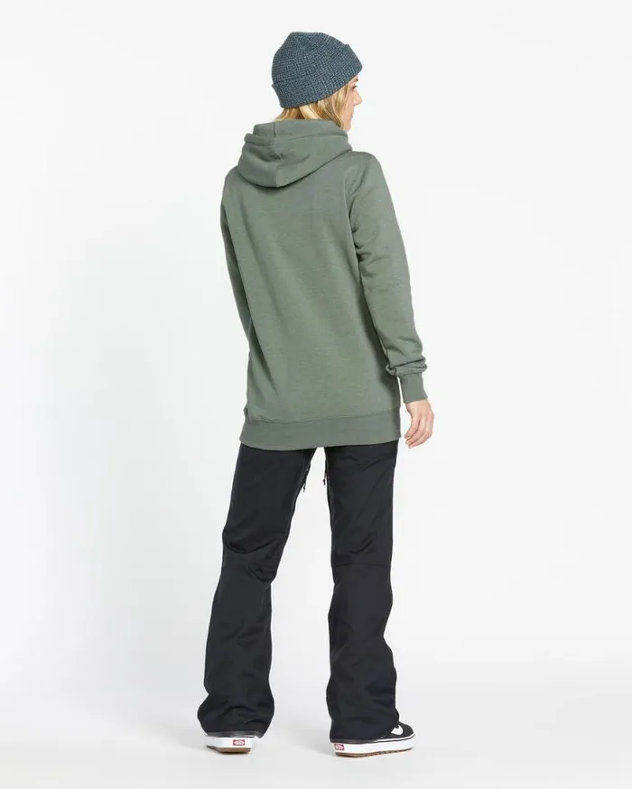 Womens Tower Pullover Fleece 8211 Lichen Green Womens Volcom Layering