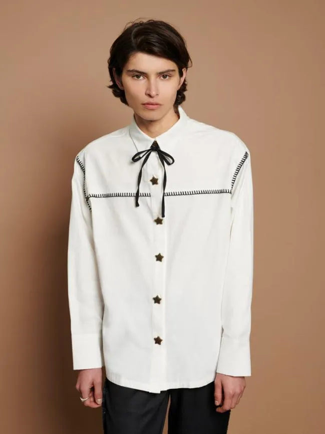 Womenswear Arlo Star Shirt Pearl White Sister Jane