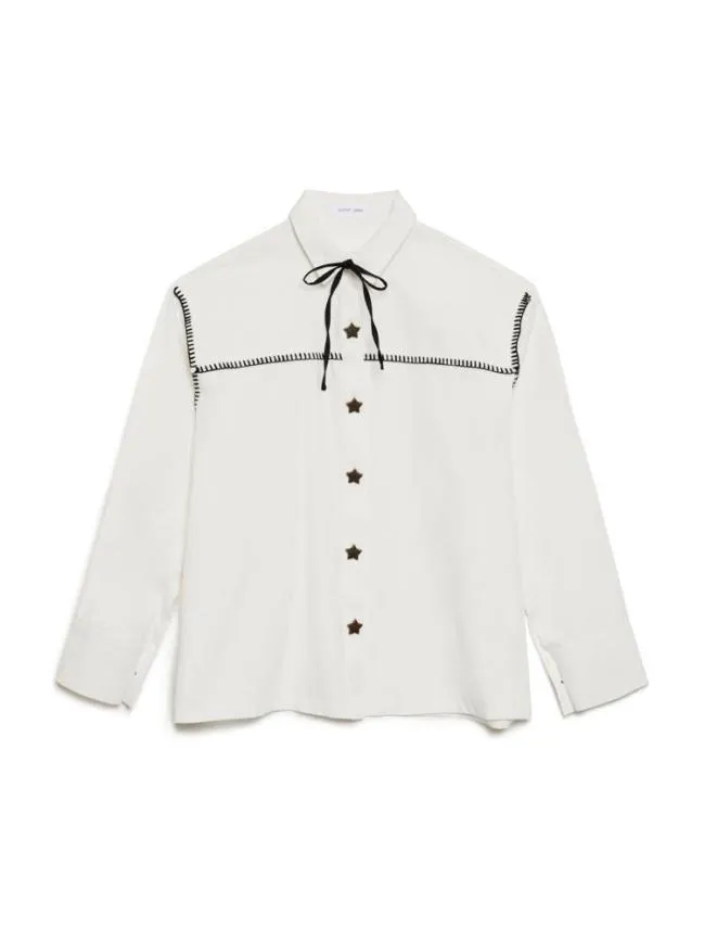 Womenswear Arlo Star Shirt Pearl White Sister Jane Womenswear Arlo Star Shirt Pearl White Sister Jane