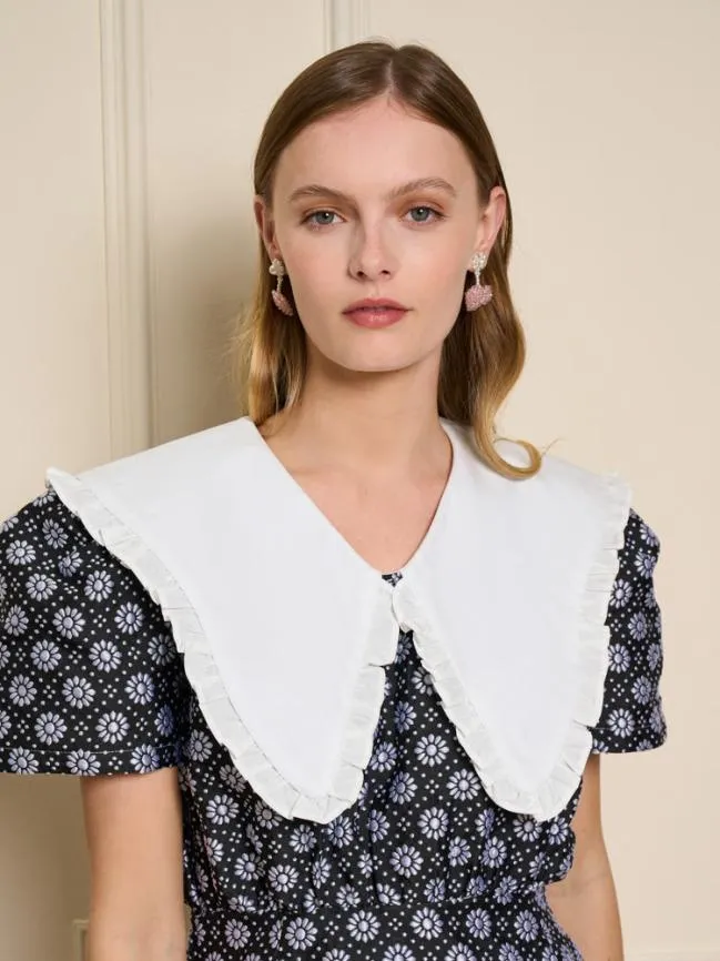 Womenswear Camille Jacquard Mini Dress Coal Black Sister Jane