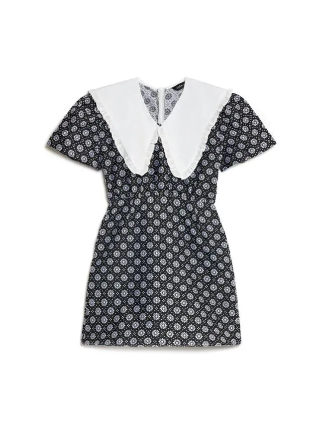 Womenswear Camille Jacquard Mini Dress Coal Black Sister Jane