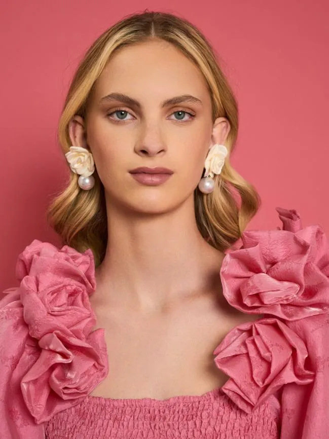Womenswear DREAM Amara Pearl Earrings Pearled Ivory Sister Jane