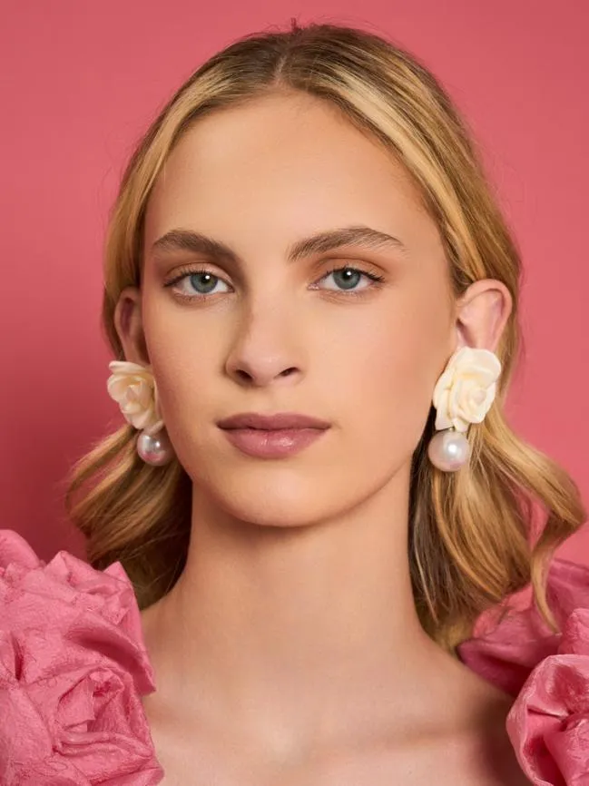 Womenswear DREAM Amara Pearl Earrings Pearled Ivory Sister Jane Womenswear DREAM Amara Pearl Earrings Pearled Ivory Sister Jane