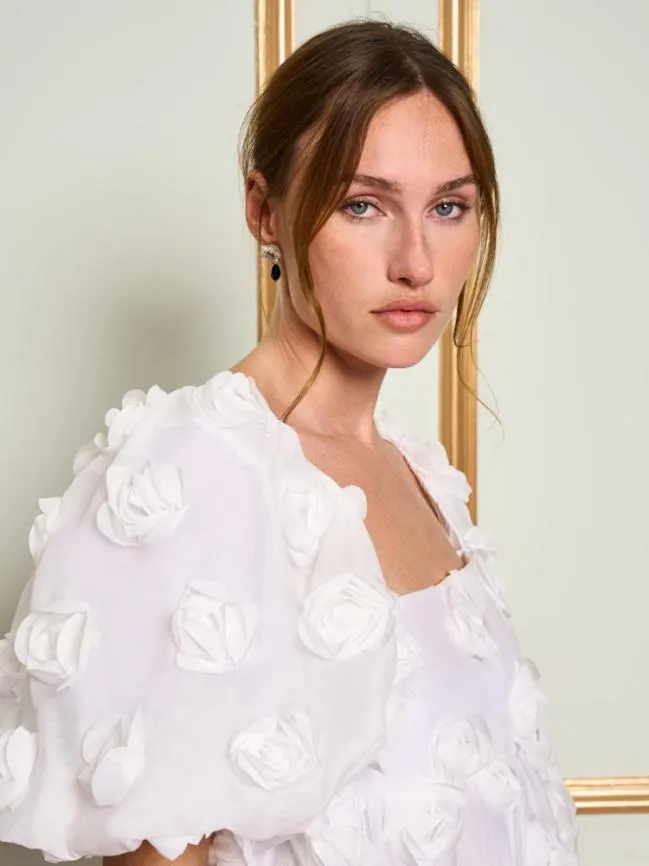 Womenswear DREAM Belle Bloom Applique Dress Ivory Cream Sister Jane Womenswear DREAM Belle Bloom Applique Dress Ivory Cream Sister Jane