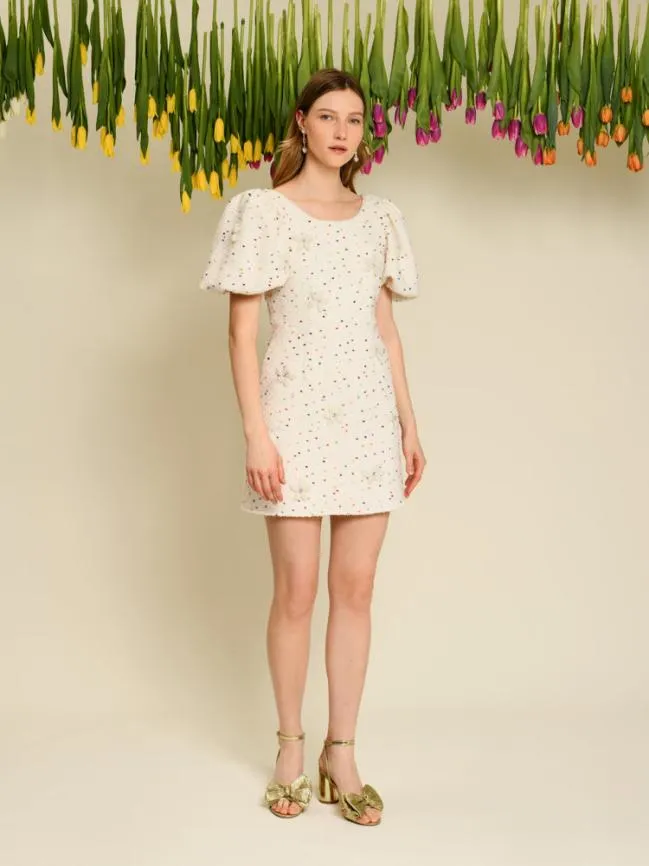 Womenswear DREAM Blossom Tweed Mini Dress Lime Punch Sister Jane