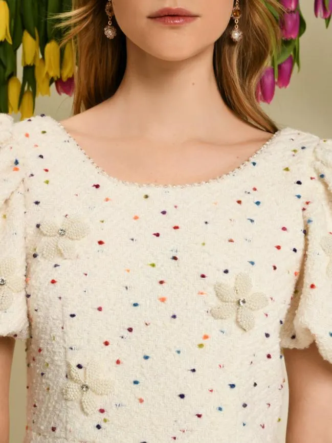 Womenswear DREAM Blossom Tweed Mini Dress Lime Punch Sister Jane