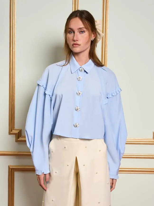 Womenswear DREAM Renne Rose Blouse Baby Blue Sister Jane