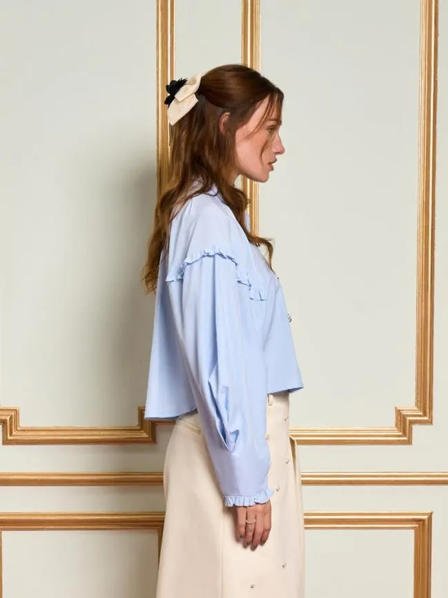 Womenswear DREAM Renne Rose Blouse Baby Blue Sister Jane Womenswear DREAM Renne Rose Blouse Baby Blue Sister Jane