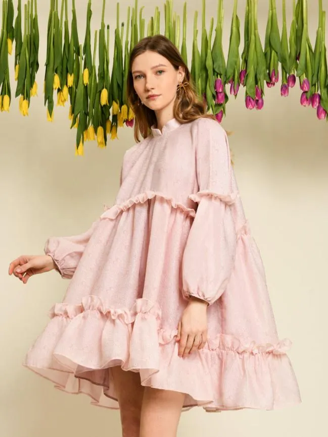 Womenswear DREAM Scents Organza Tiered Dress Pearled Ivory Sister Jane