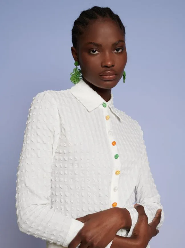 Womenswear Ghospell Nikita Button Shirt Brillant White Sister Jane Womenswear Ghospell Nikita Button Shirt Brillant White Sister Jane